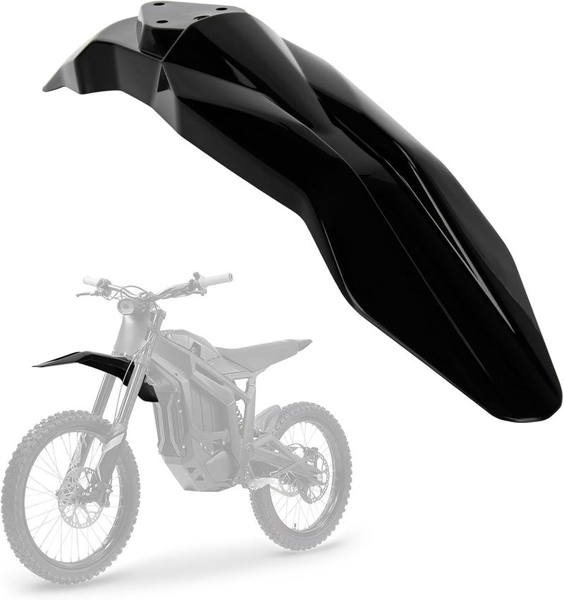 psler Front Mudguard for Talaria, Motorcycle Front Mud Guard for Talaria Sting MX3 MX4 MX5 Electric Dirt Bike (Black) - Image 1